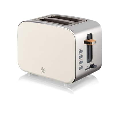 Oster Retro 2-Slice Toaster with Extra Wide Slots in White 985119976M - The  Home Depot