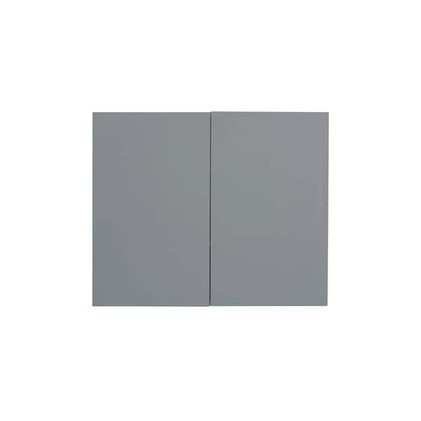 Cambridge Radiance 33 in. W x 12 in. D x 30 in. H Ready to Assemble Slab Wall Kitchen Cabinet in Matte Grey