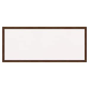 Carlisle Brown Narrow White Corkboard 31 in. x 13 in. Bulletin Board Memo Board