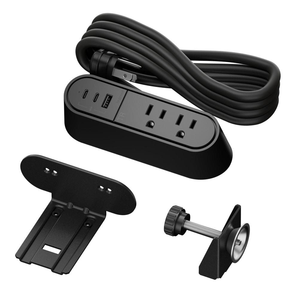 Wiremold Desktop Power Center Slim with 2 Outlets and 65W USB C Power Delivery, Black, 6ft Cord price history on PriceWatchPro