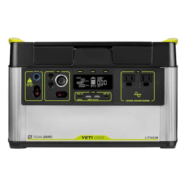 Goal Zero Yeti 1000X Portable Power Station 1000-Watt Electric Switch Lithium Battery Solar Generator,1500W AC Inverter Emergency
