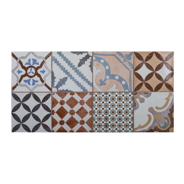 Jeffrey Court Tangier Charm Multi 12 in. x 24 in. Subway Glossy Ceramic Wall Tile (11.625 sq. ft./Case)