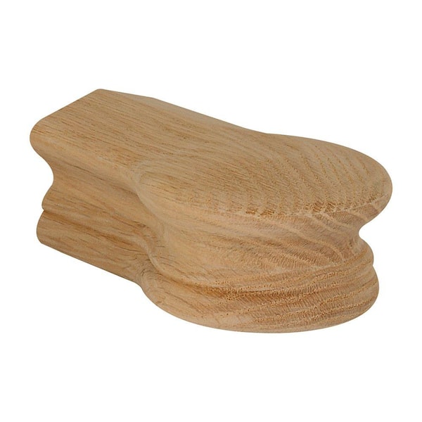 EVERMARK Stair Parts 7519 Unfinished Red Oak Opening Cap Handrail Fitting