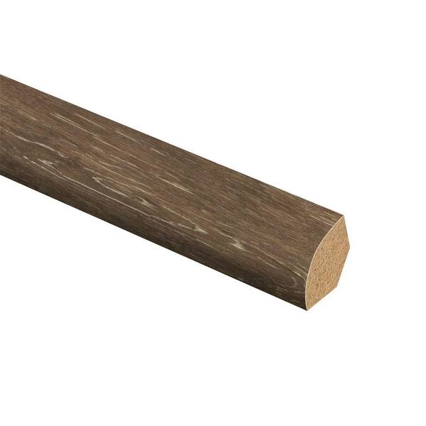 Zamma Brushed Oak Taupe 5/8 in. Thick x 3/4 in. Wide x 94 in. Length Vinyl Quarter Round Molding