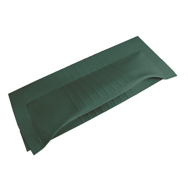 Active Ventilation 15 sq. in. NFA Aluminum Green Off Ridge Static Roof Vent