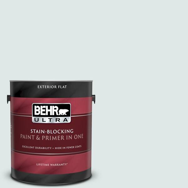 BEHR ULTRA 1 gal. #UL220-11 Fresh Day Flat Exterior Paint and Primer in One