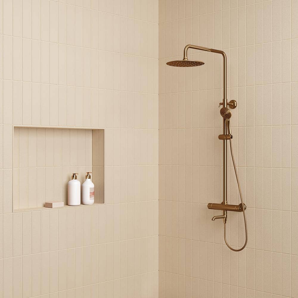 Sahara 3" x 12" Matte Beige Porcelain Wall & Floor Tile