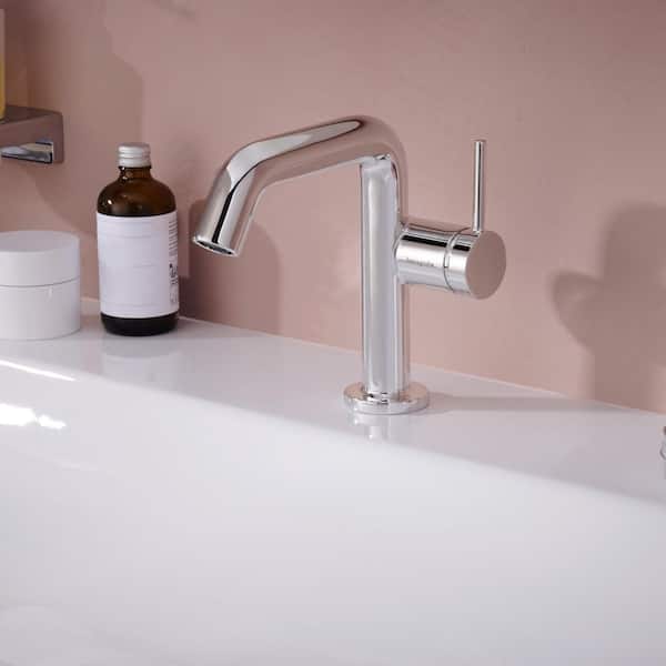 Hansgrohe Tecturis S Single Handle Single Hole Bathroom Faucet in
