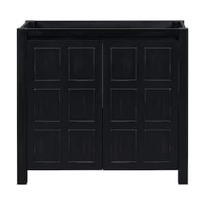 36 in. Freestanding Bath Vanity Cabinet without Top in Espresso with 2-Doors