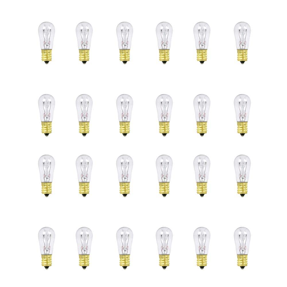 6-Watt Soft White (2700K) S6 Candelabra E12 Base Dimmable Incandescent Light Bulb (24-Pack) price history on PriceWatchPro