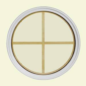 FrontLine 48 in. x 48 in. Round White 4-9/16 in. Jamb 2-1/4 in ...