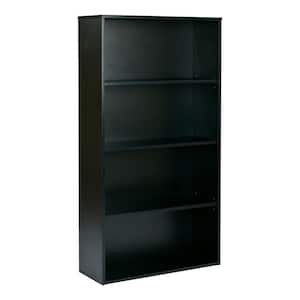 Prado Black Adjustable Open Bookcase