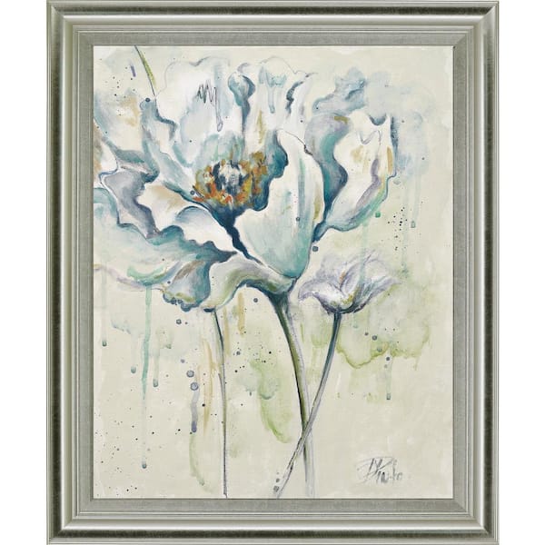 Classy Art 28 in. x 34 in. "Fresh Poppies I " By Patricia Pinto Framed Print Wall Art