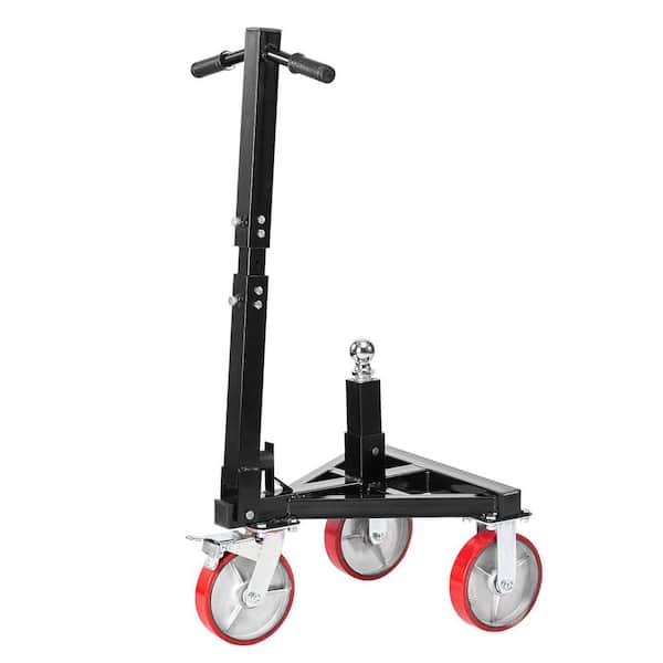 Trailer Dolly Hitch 3,500 lbs. Tongue Weight Capacity 18 in. and 22 in. Adjustable Trailer Dolly with 2 in. Hitch Ball