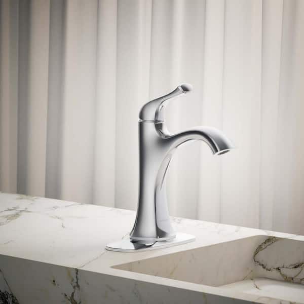 Sundae Single Handle Single Hole Bathroom Faucet in Polished Chrome