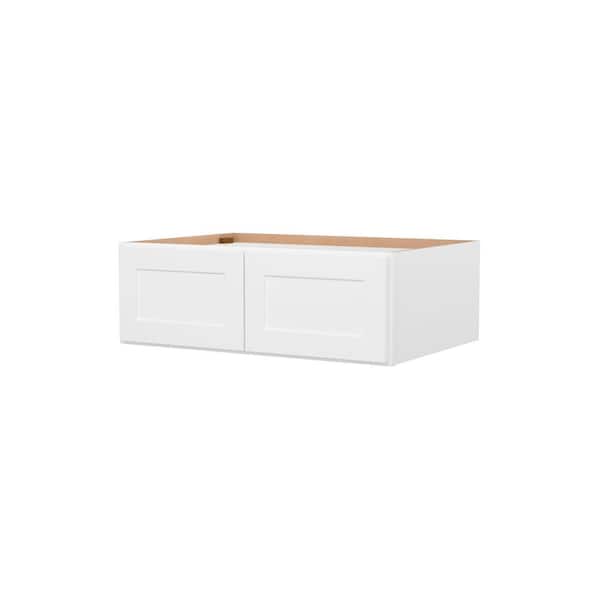 36 in. W x 24 in. D x 12 in. H Ready to Assemble Wall Kitchen Cabinet in White with 2 Door