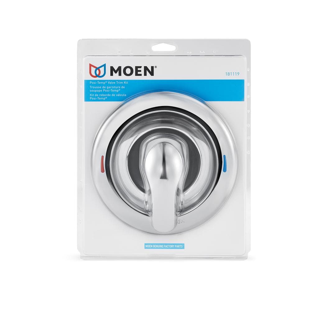 Chrome Lever Shower Valve Trim Kit with Polished Finish