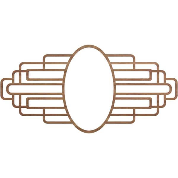 Ekena Millwork 34 in. x 21.75 in. x 0.25 in. Wood Medallion Moulding