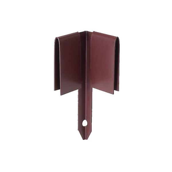 Colmet 8 in. x 14-Gauge Brown Steel Corner Edging Stake