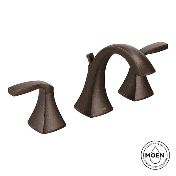 Voss 8 in. Widespread 2-Handle High-Arc Bathroom Faucet Trim Kit in Oil Rubbed Bronze (Valve Not Included)