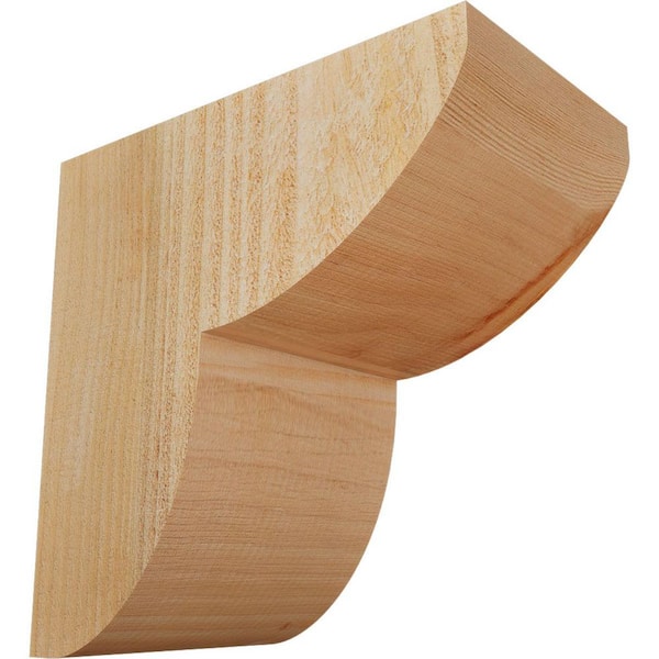 Ekena Millwork 6 in. x 10 in. x 10 in. Douglas Fir Carmel Smooth Corbel