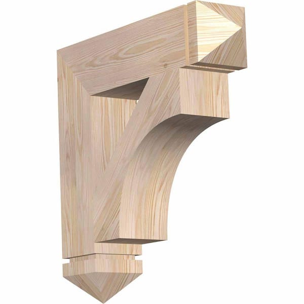 Ekena Millwork 5.5 in. x 26 in. x 26 in. Douglas Fir Westlake Arts and Crafts Smooth Bracket