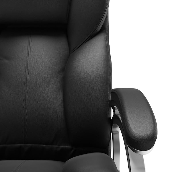 CORLIVING Workspace Executive Office Chair in Black Leatherette