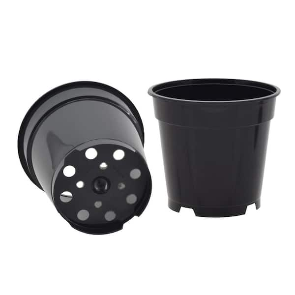 Viagrow 1 gal. Plastic Nursery Pots (3.78 Liters) 10-Pack