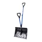 Shovelution 18 in. Strain-Reducing Snow Shovel with Spring-Assist Handle
