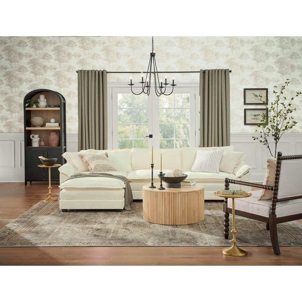 Alana 88" Olive Green Velvet Lawson Sofa with Removable Cushions