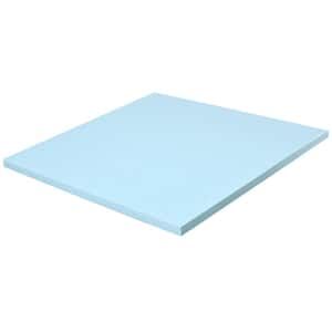 Blue 4 in. Gel-Infused Memory Foam Mattress Topper Ventilated Bed Pad Queen