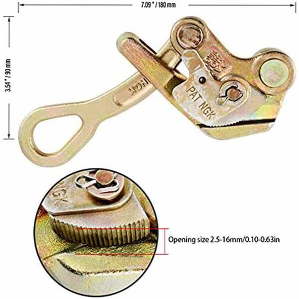 Multifunctional Cable Wire Rope 3 Ton Haven Grip Hand Pulling Puller