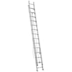 Werner 24 ft. Fiberglass Round Rung Extension Ladder with 375 lb. Load ...