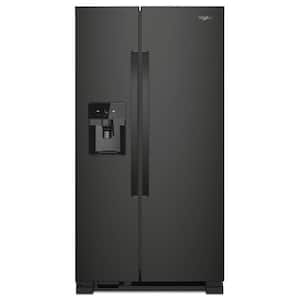 Whirlpool 22 cu. ft. Side by Side Refrigerator in Black