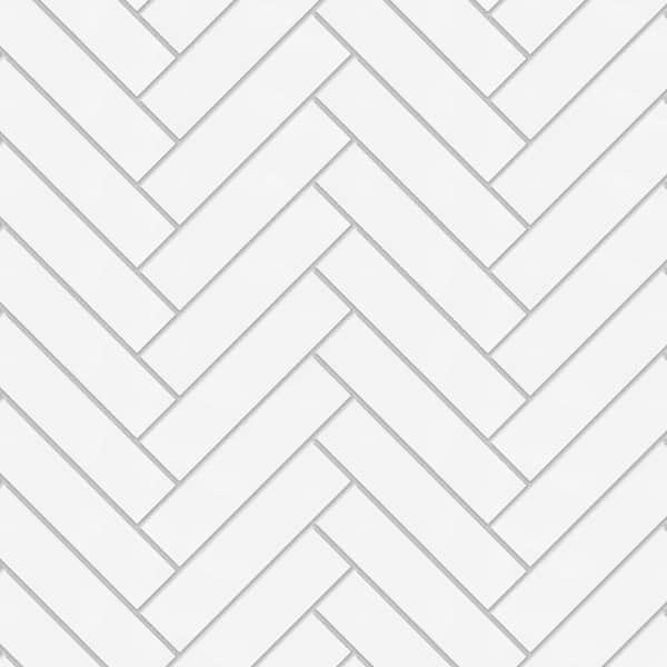 Merola Tile Metro Soho Matte White 1-3/4 in. x 7-3/4 in. Porcelain