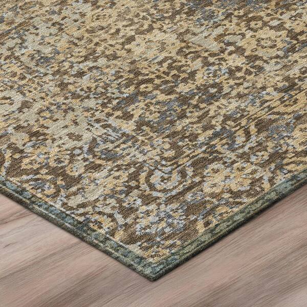 Chantille Machine Washable Indoor/Outdoor Abstract ACN2931 Chocolate 2 ft. x 3 ft. Accent Rug