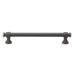 6-1/4 in. Center-to-Center Oil Rubbed Bronze Modern Solid Steel Euro Cabinet Bar Pull (10-Pack)