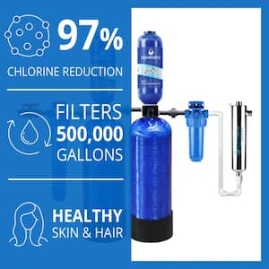 Rhino Series 6-Stage 500,000 Gal. Well Water Filtration System w/ Whole House Salt-Free Water Conditioner and UV Filter