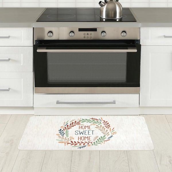 StyleWell Cook N Comfort Marble Gray 19.7 in. x 31.5in. Anti