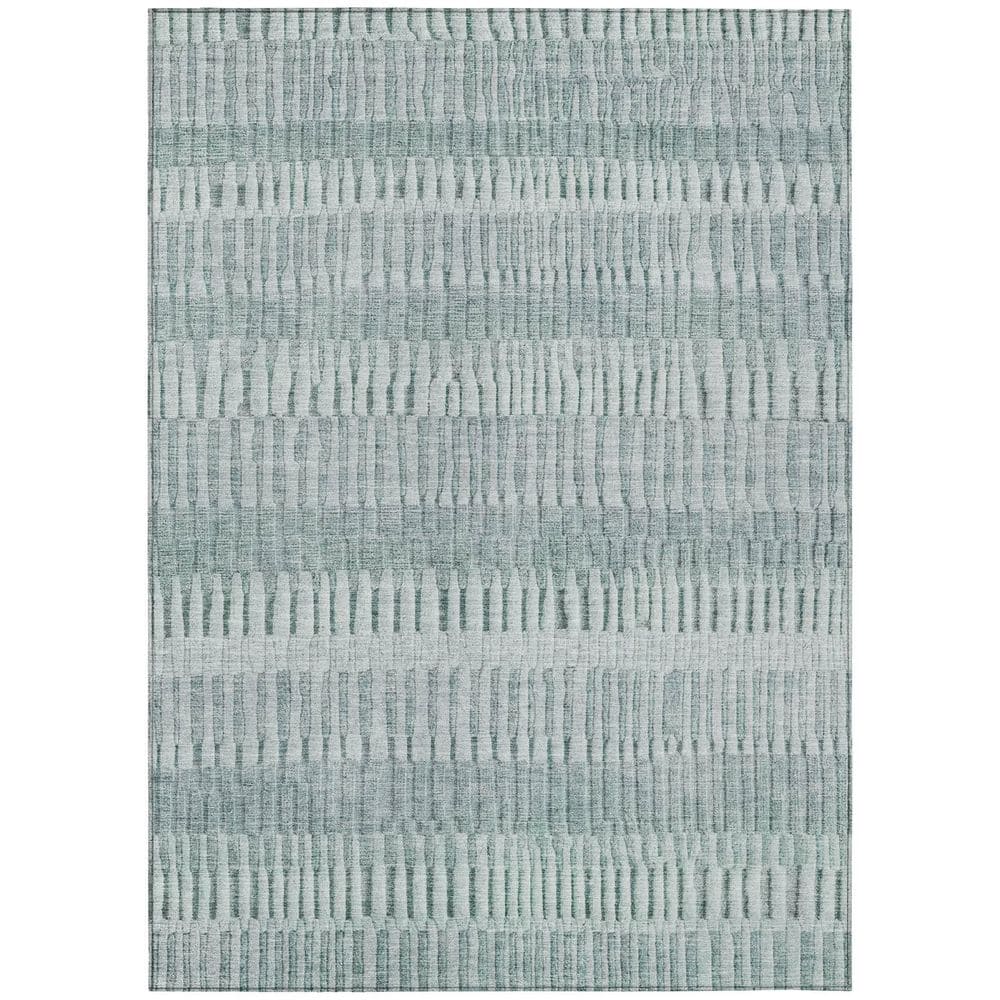 Chantille Machine Washable Indoor/Outdoor Abstract ACN2807 Aqua 9 ft. x 12 ft. Area Rug price history on PriceWatchPro