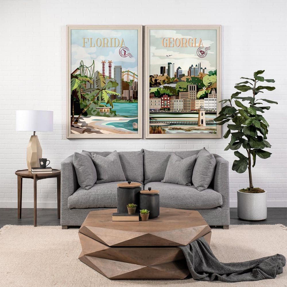 Georgia Go Series 1 Brown Framed Wall Art 61.5 in. x 41.5 in. price history on PriceWatchPro