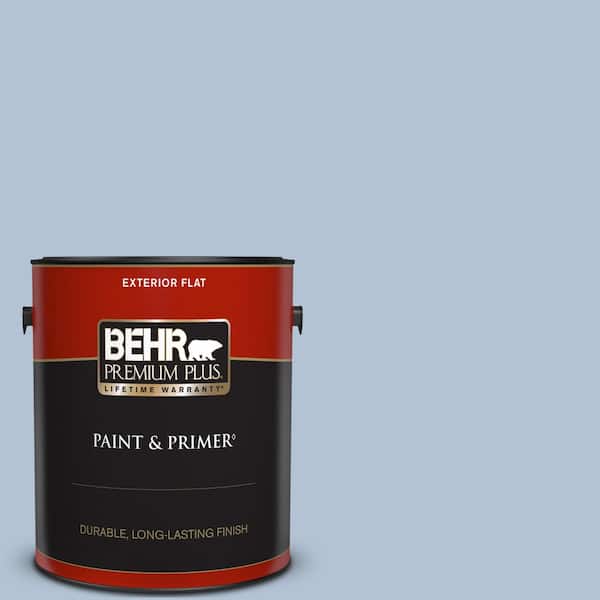 BEHR PREMIUM PLUS 1 gal. #S530-2 Elevated Flat Exterior Paint & Primer