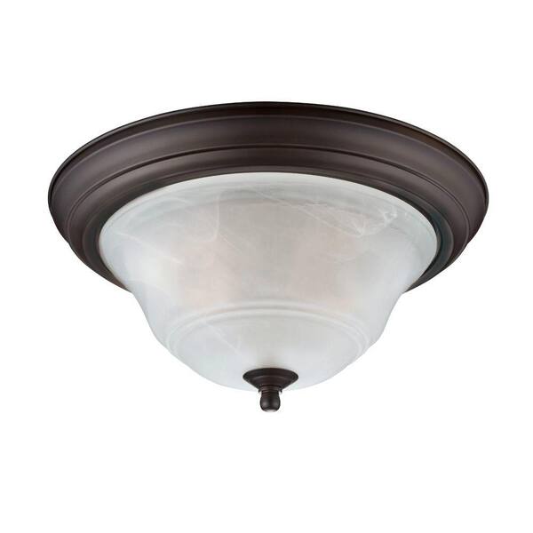 Westinghouse Wensley 2-Light Oil Rubbed Bronze Ceiling Fixture