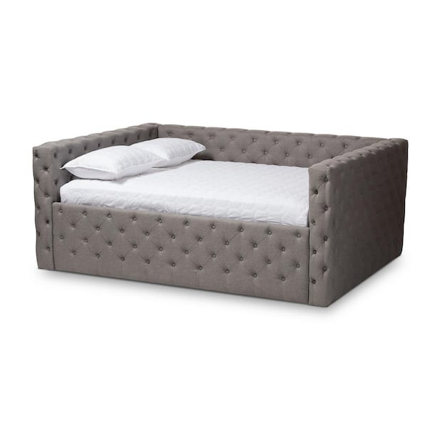 Baxton Studio Anabella Gray Daybed 147-8712-HD - The Home Depot