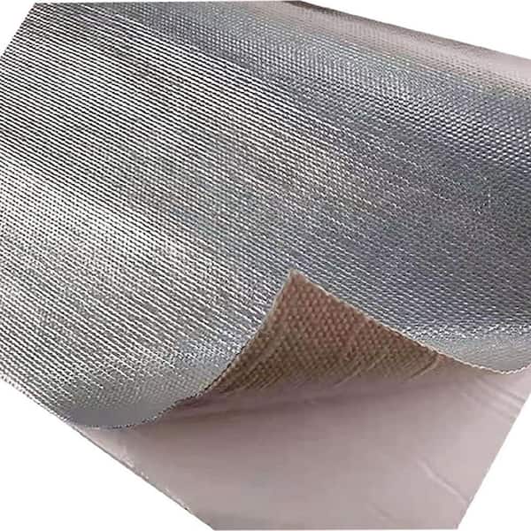 12'' W x 4 ft. L Aluminized Heat Shield Mat Thermal Adhesive Backed High Temp Protection Reflective Radiant Barrier