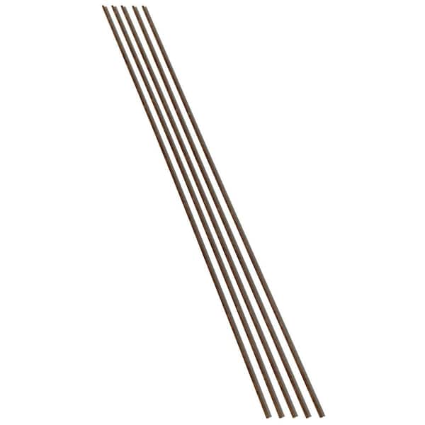 Oak Mocha 94 in. Vinyl Backsplash Accessory J Trim 5 Pack