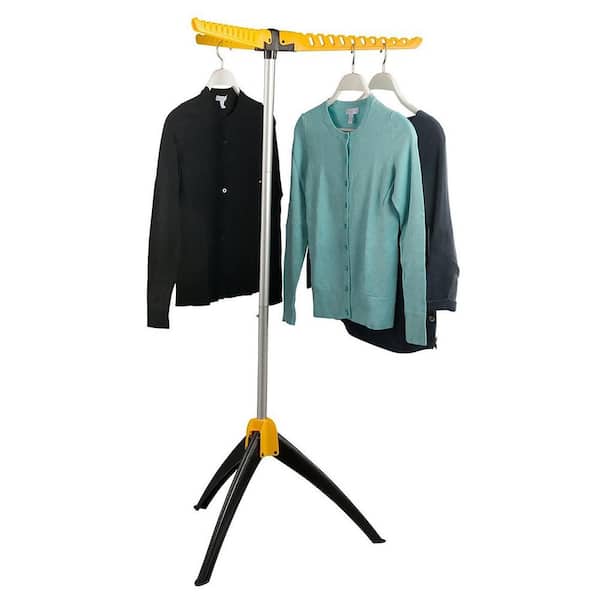 Standing Clothes Drying Rack 3 Arms, Floor To Ceiling Laundry Pole With 3 Hanging Arms