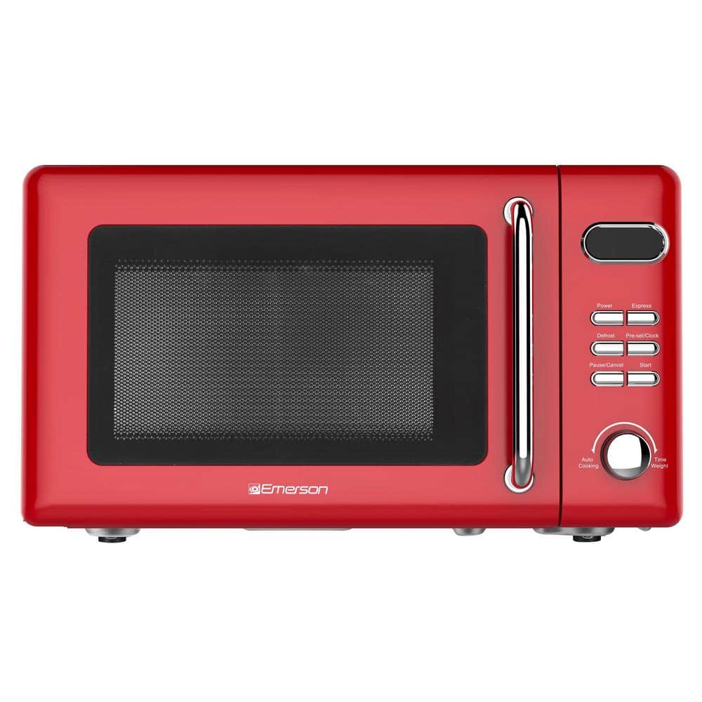 0.7 Cu. Ft. Retro Compact Microwave - Red