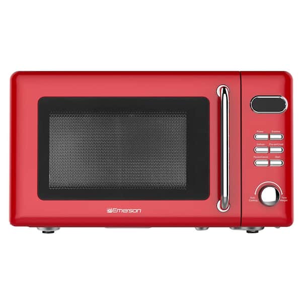 Nostalgia Retro 0.7 Cu. ft. 700-Watt Countertop Microwave Oven - Red