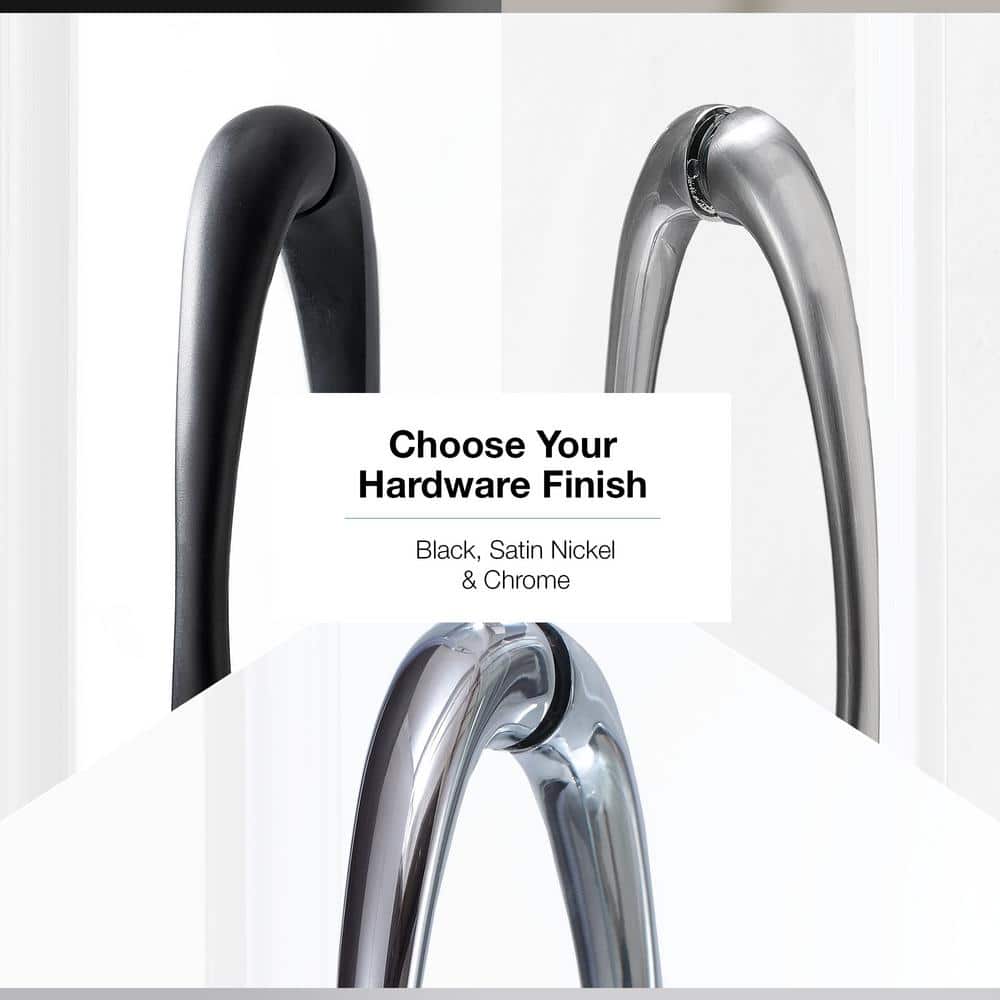 Breeze 39'' Clear Glass Chrome Corner Shower Kit
